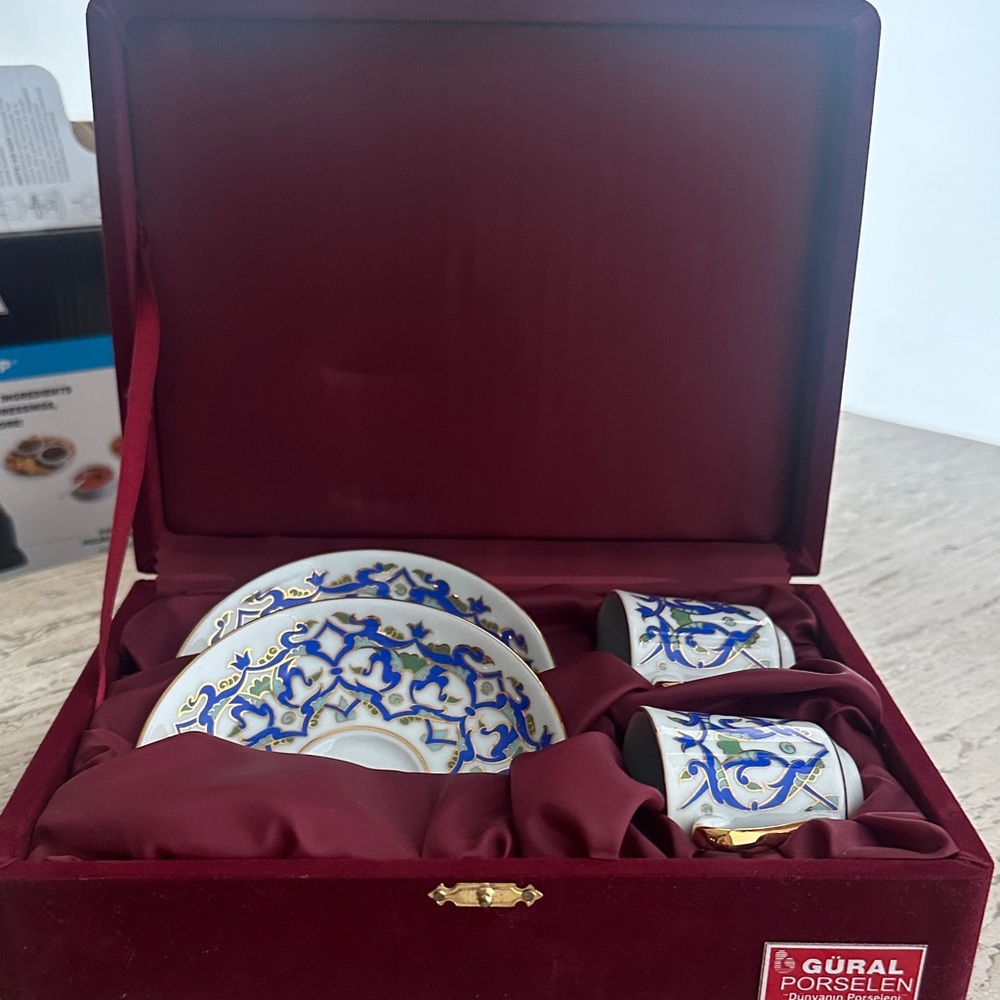 Blue and White Porcelain Tea Set